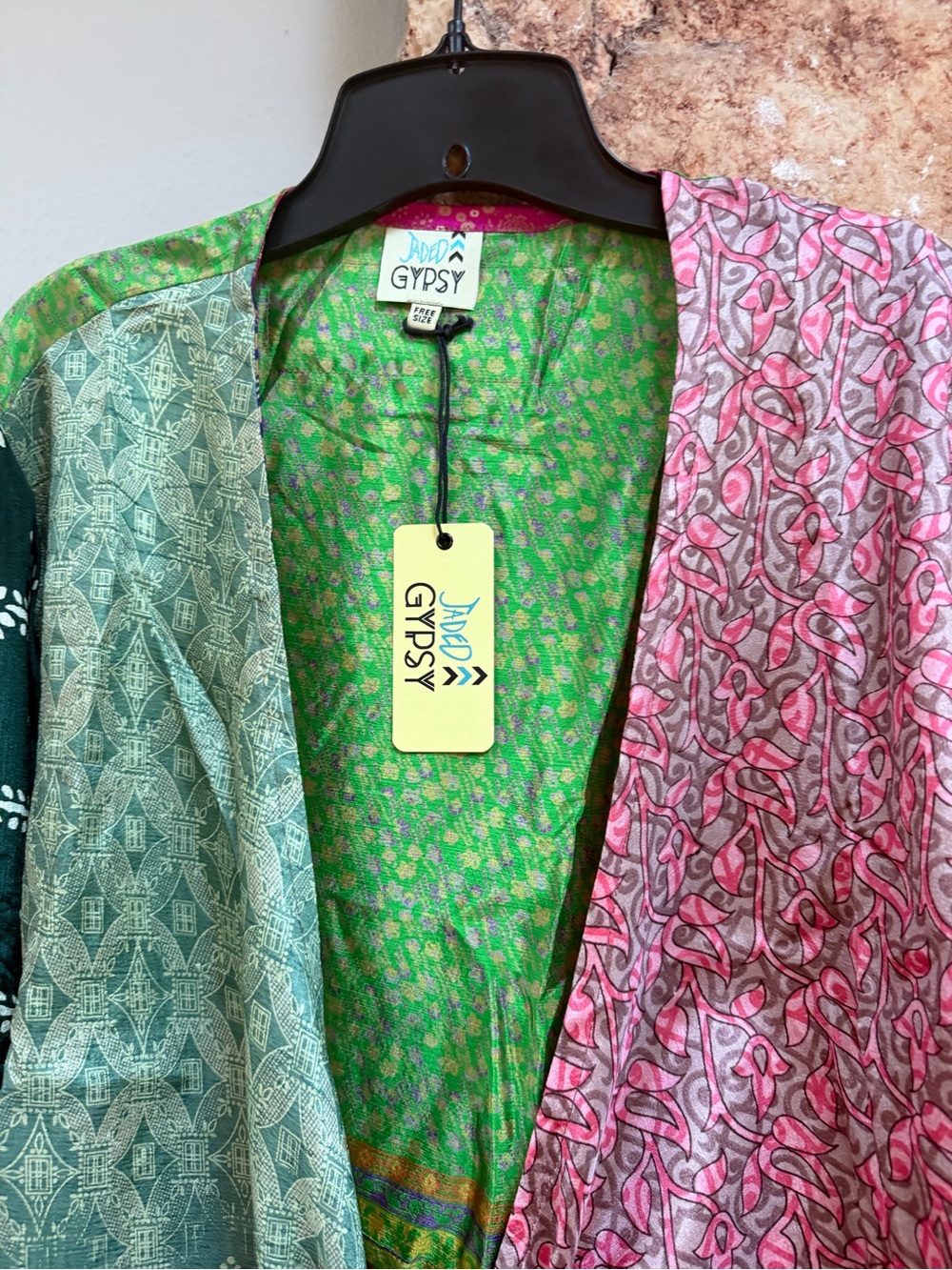Jaded Gypsy Patchwork Wrap Top - Picture 2 of 5